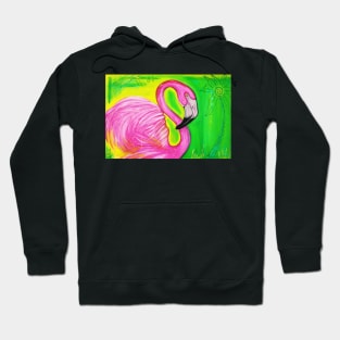 Electric Flamingo Hoodie